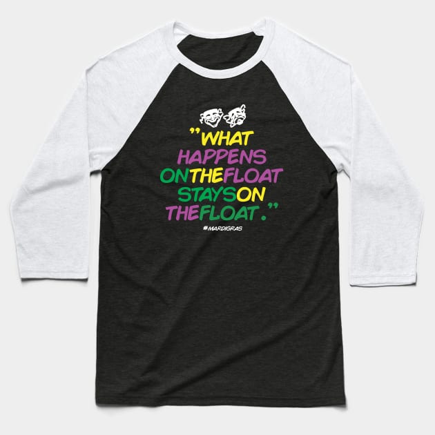 Funny Mardi Gras Baseball T-Shirt by Sayang Anak